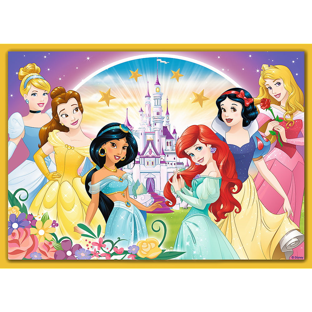 Puzzle trefl 4in1 disney princess -  ziua fericita