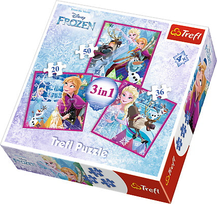 Puzzle trefl 3in1 magia iernii