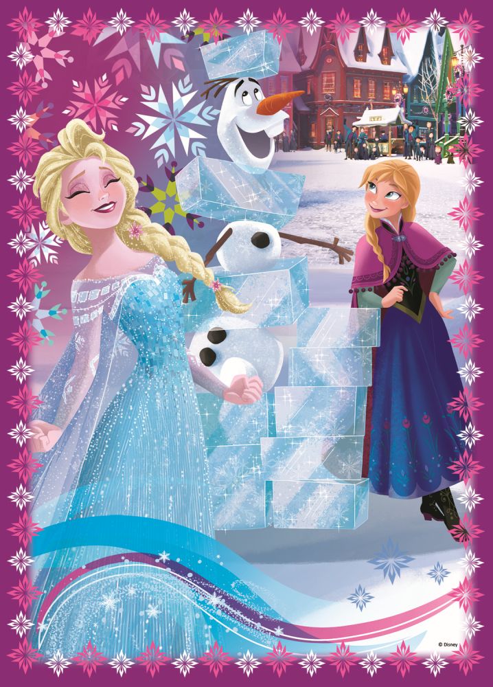 Puzzle trefl 4in1 frozen iarna este magica