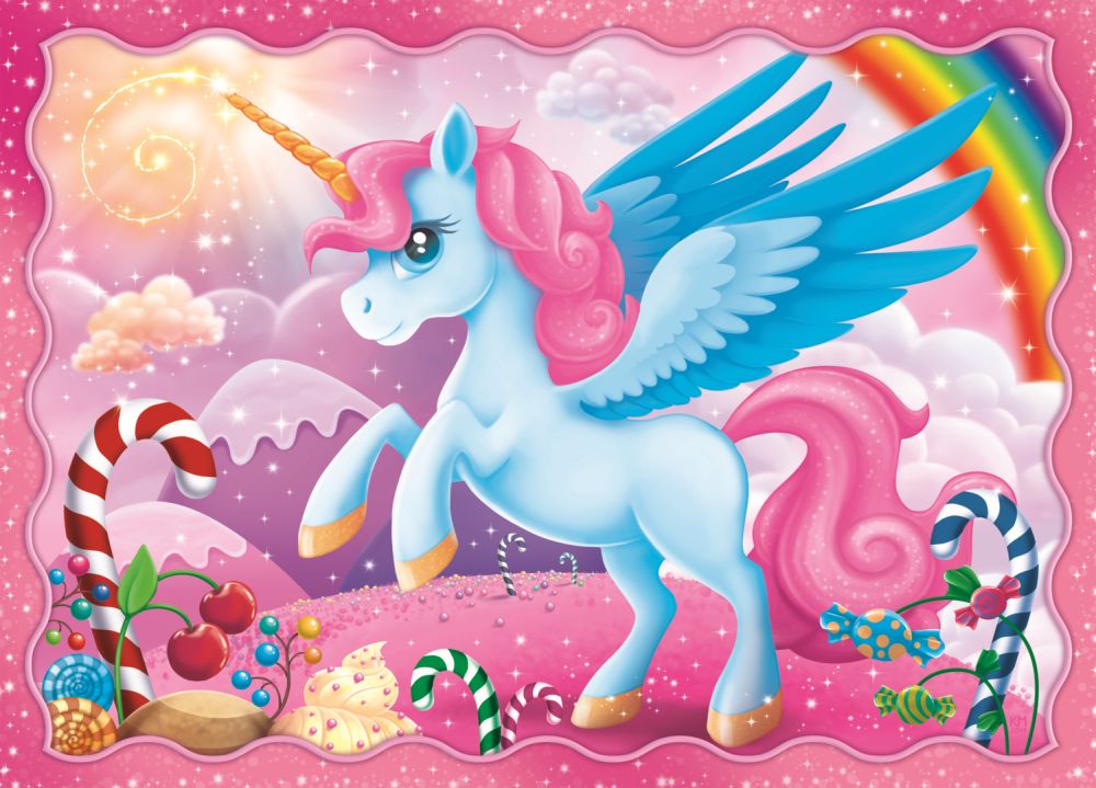 Puzzle trefl 4in1 lumea minunata a unicornilor