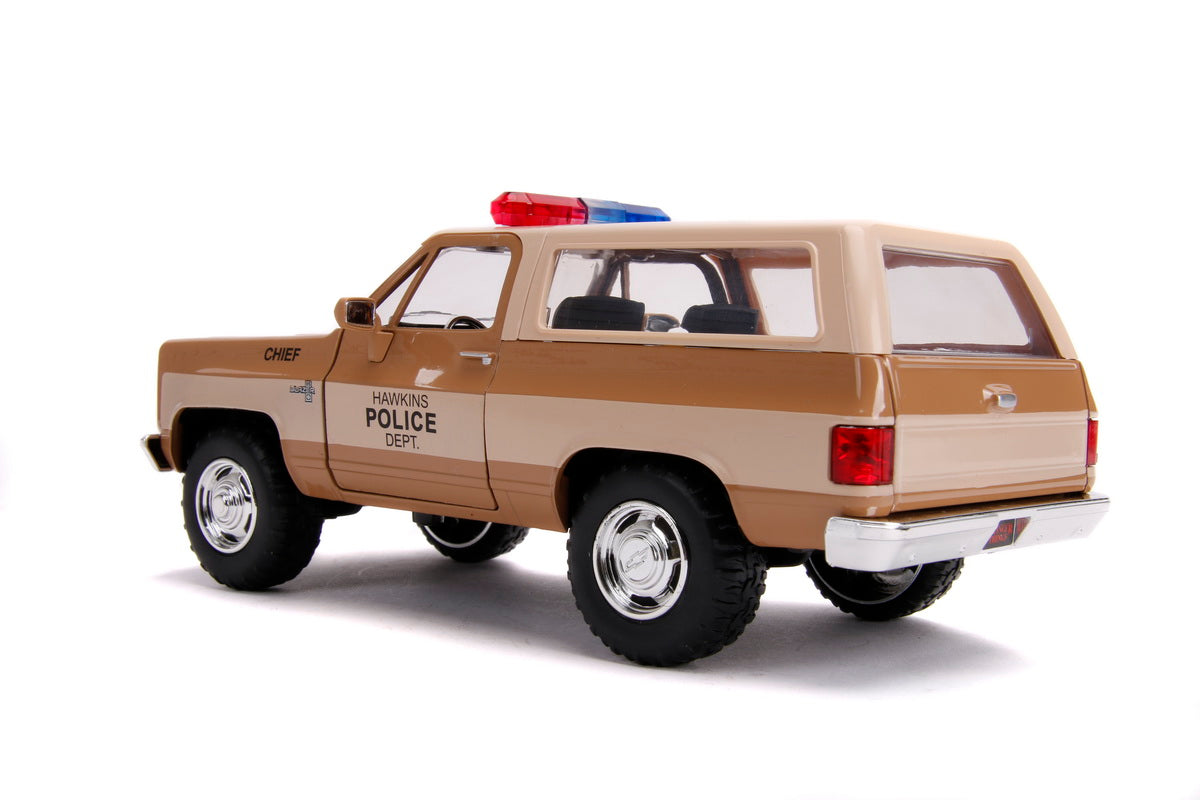 Macheta metalica 1980 chevy police k5 scara 1 la 24