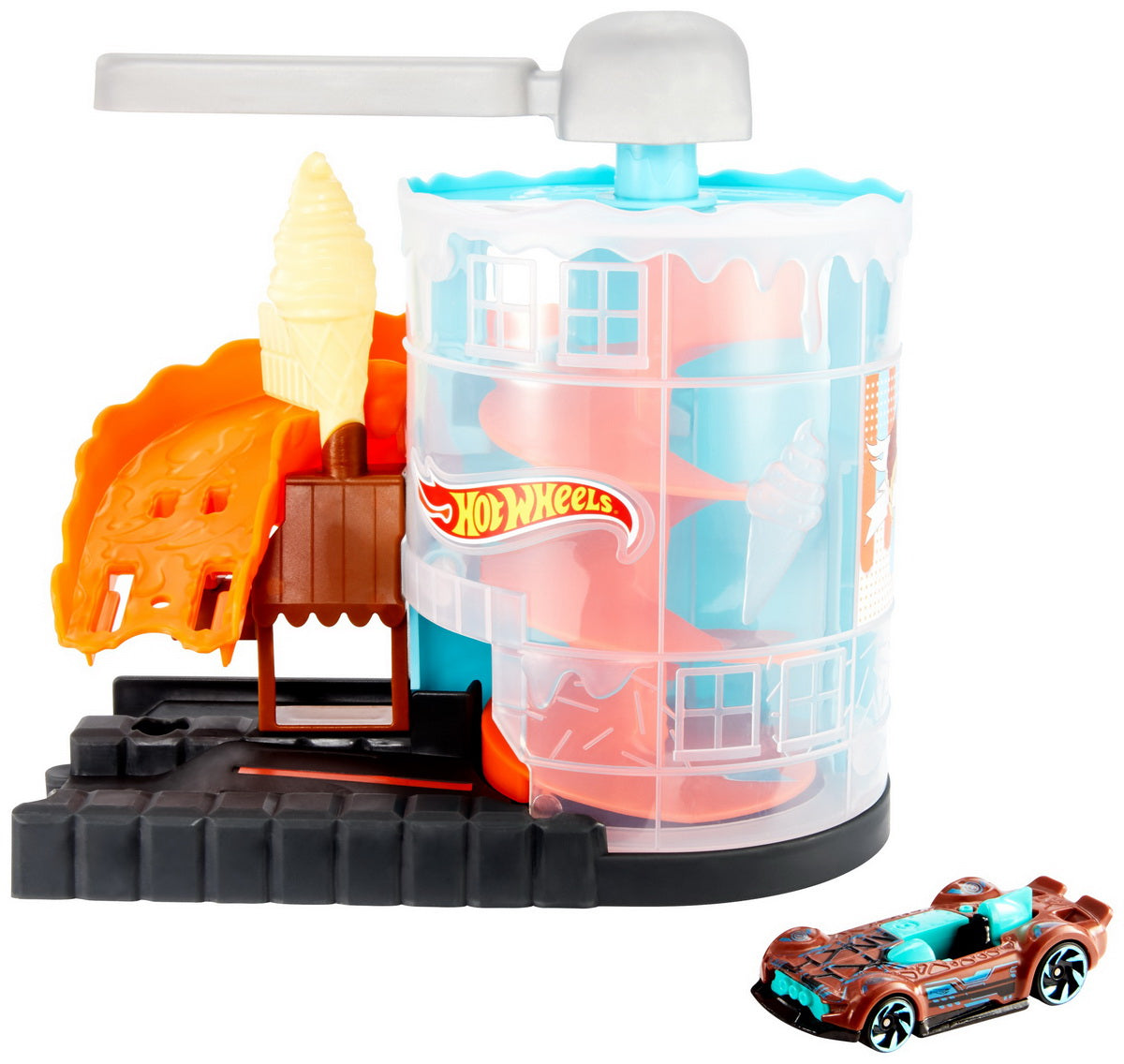 Hot wheels pista inghetatei care se topeste masinuta inclusa