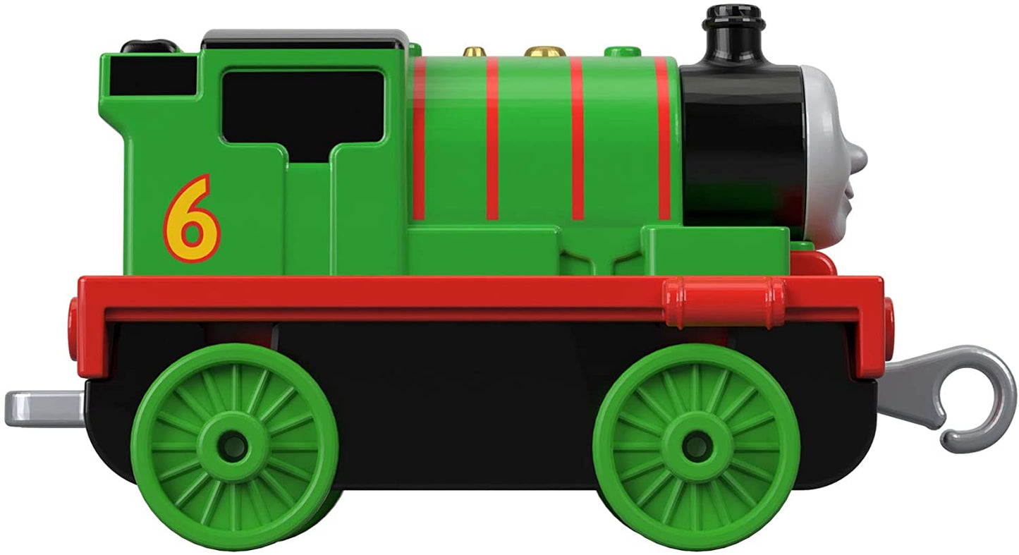 Locomotiva percy push along cu pete colorate