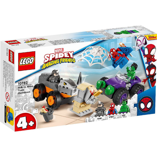 Lego spidey confruntarea dintre hulk si masina rinocer 10782