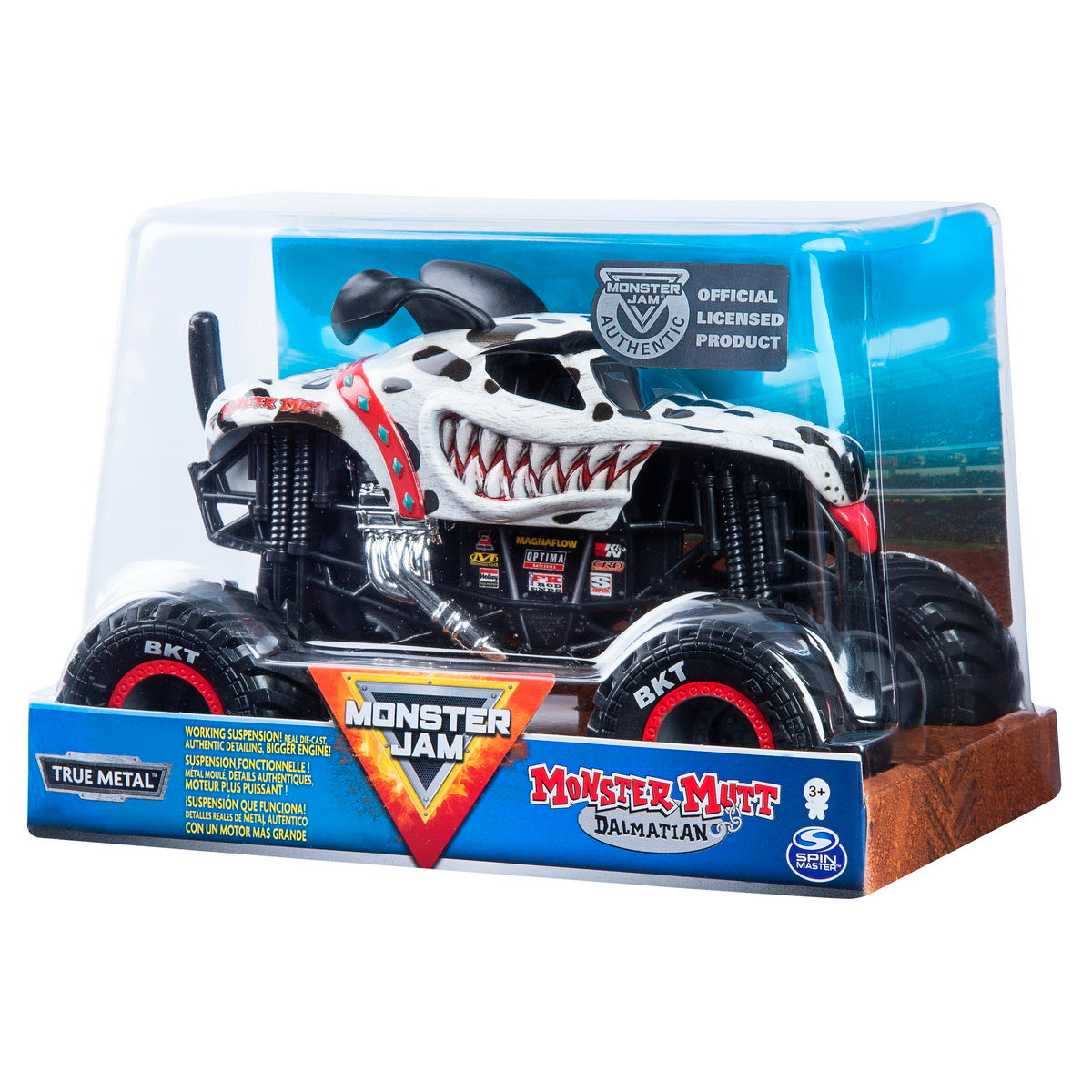 Monster jam macheta metalica scara 1 la 24 dalmatianul mutt