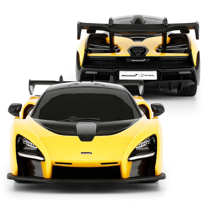 Masina cu telecomanda mclaren senna galben cu scara 1 la 24