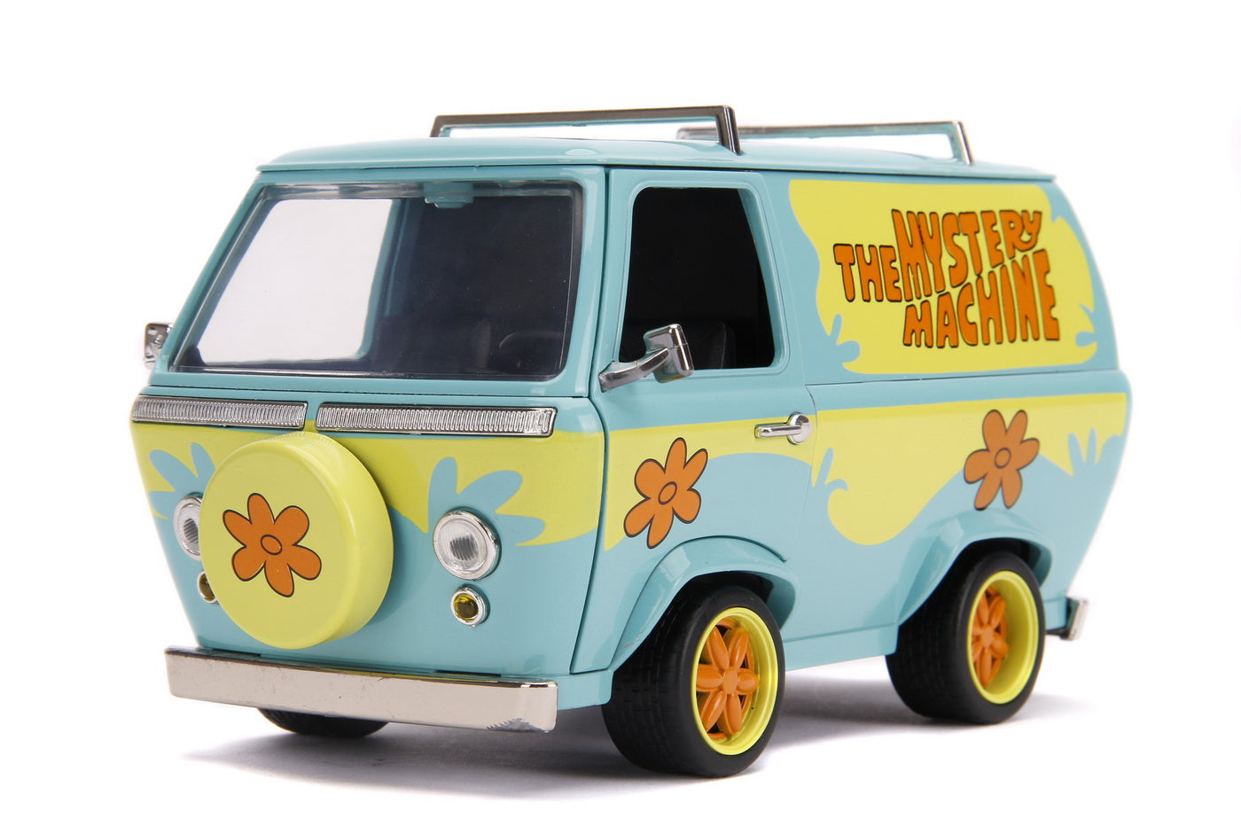 Scooby doo mystery van set format din dubita metalica scara 1:24 si 2 figurine scooby doo si shaggy