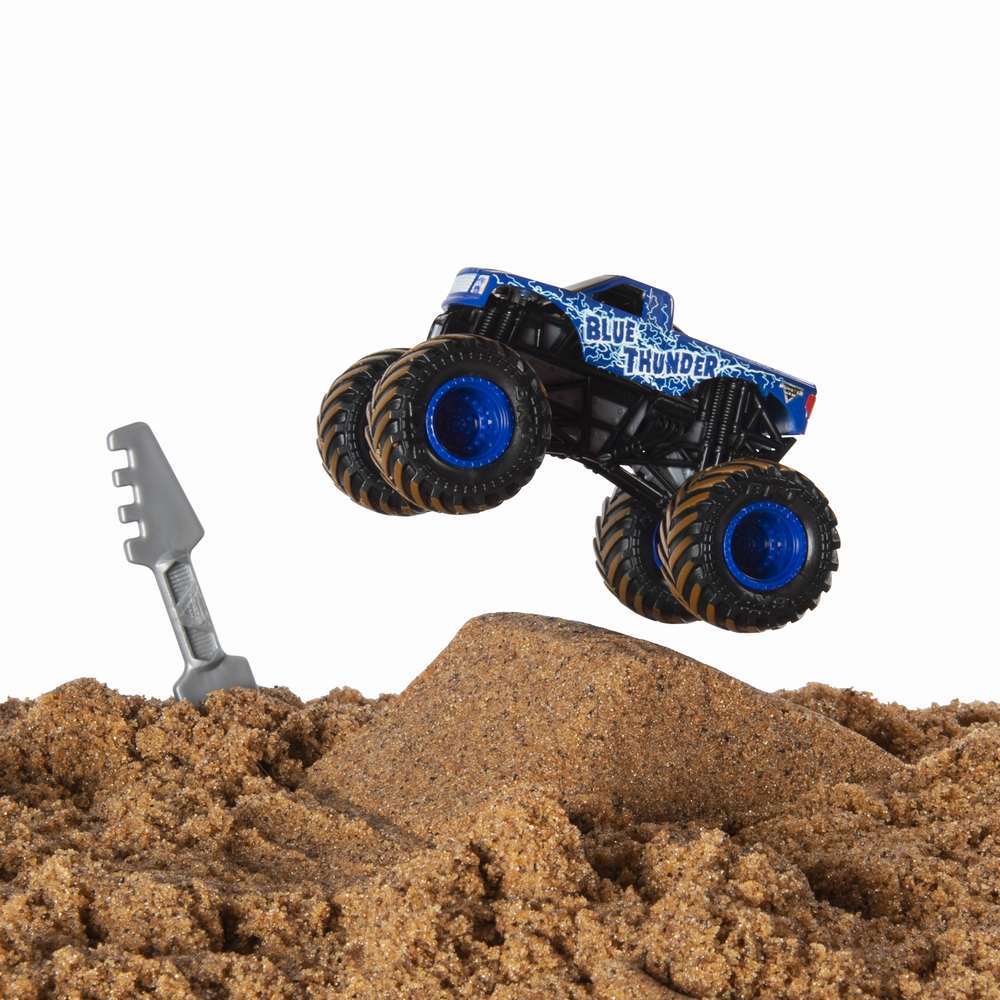 Monster jam set camioneta cu nisip blue thunder