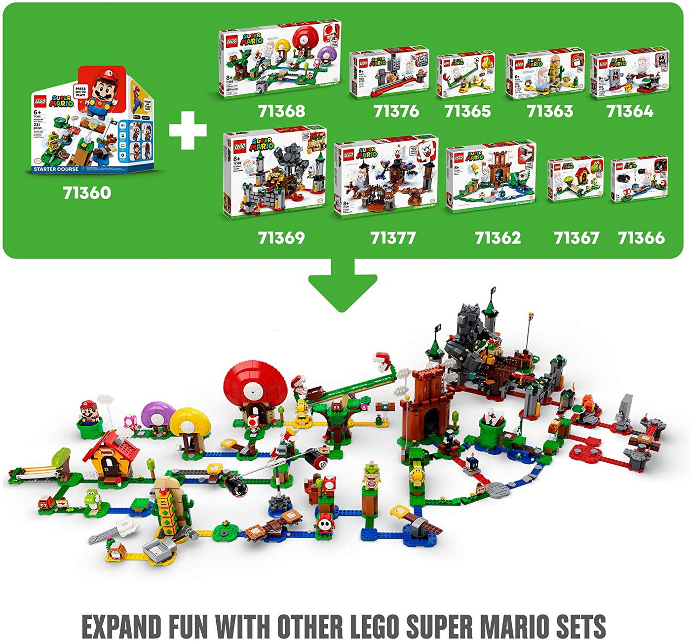 Lego super mario set de extindere pokey in desert 71363