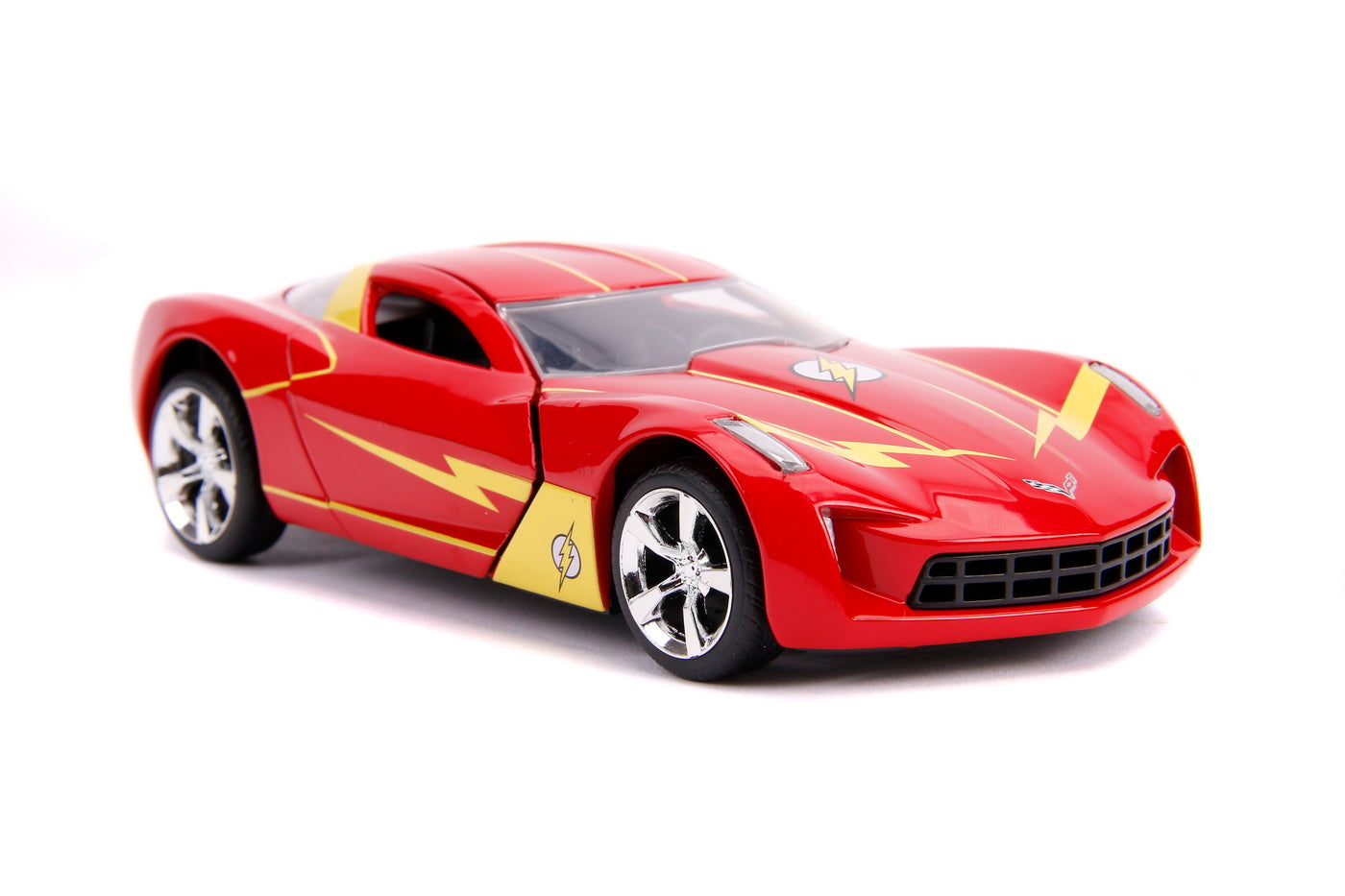 Masinuta metalica flash 2009 chevy corvette scara 1 la 32