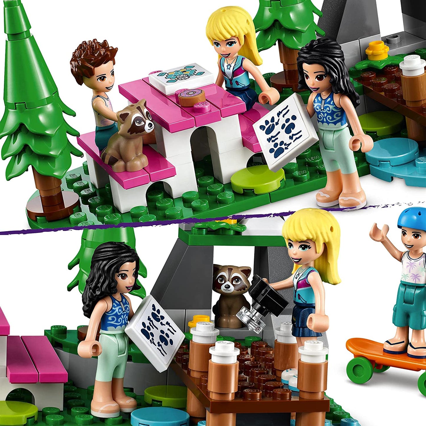 Lego friends furgoneta de camping si barca cu panze 41681