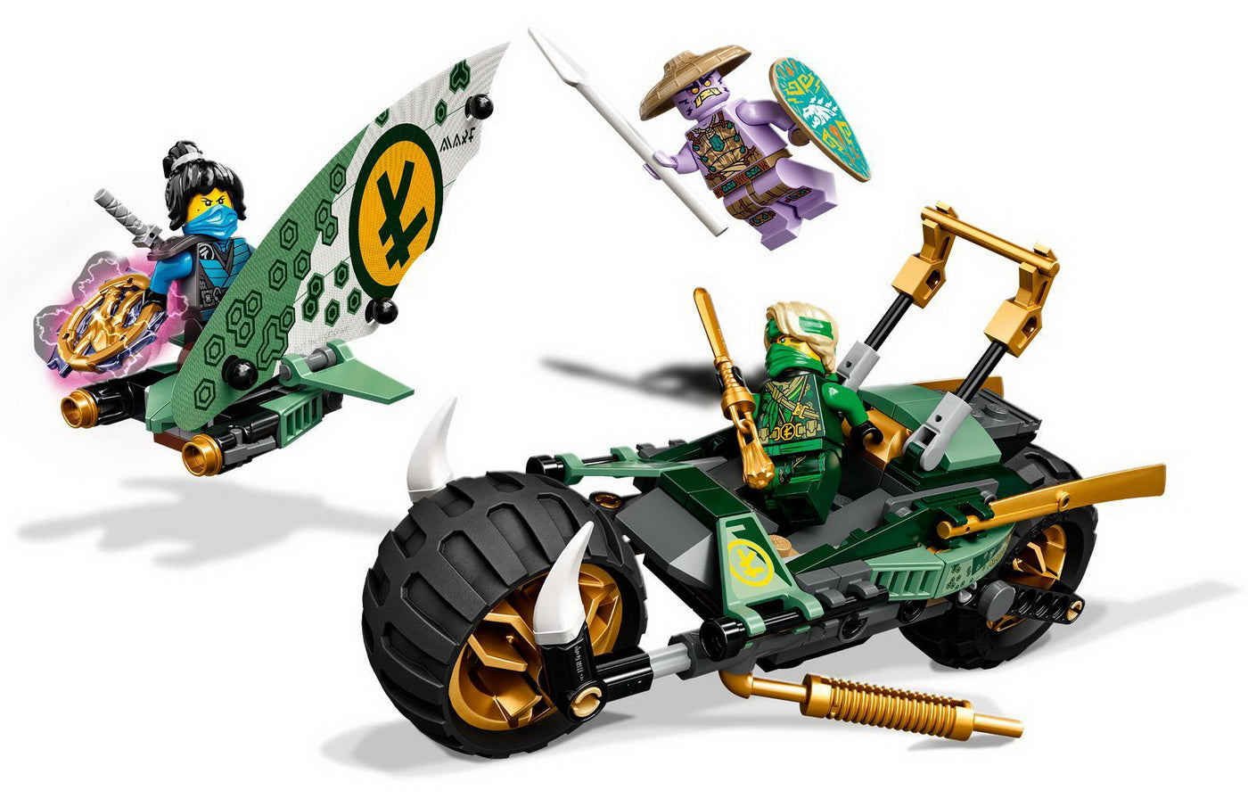 Lego ninjago motocicleta chopper de jungla a lui lloy 71745