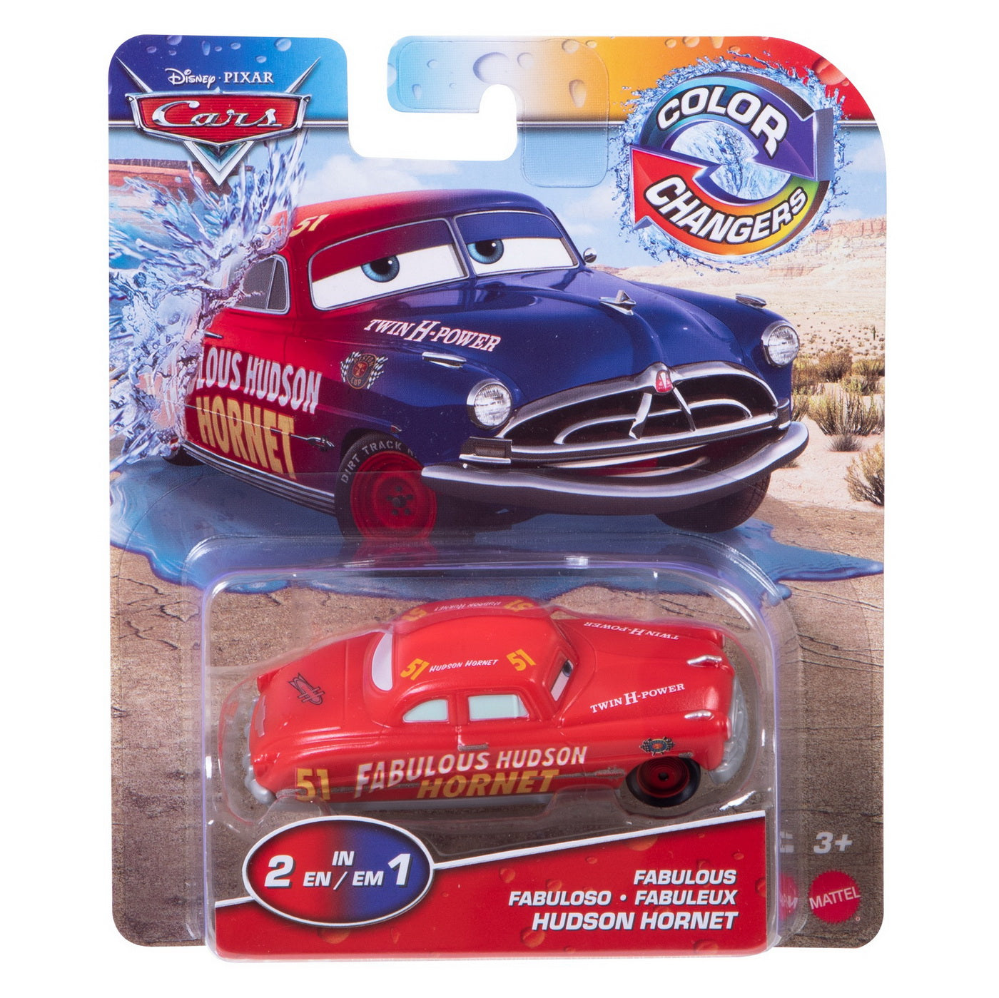 Cars masinuta hudson hornet cu culori schimbatoare