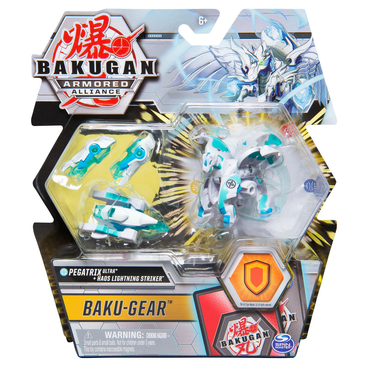 Bakugan s2 bila ultra pegatrix cu echipament baku-gear haos lightning striker