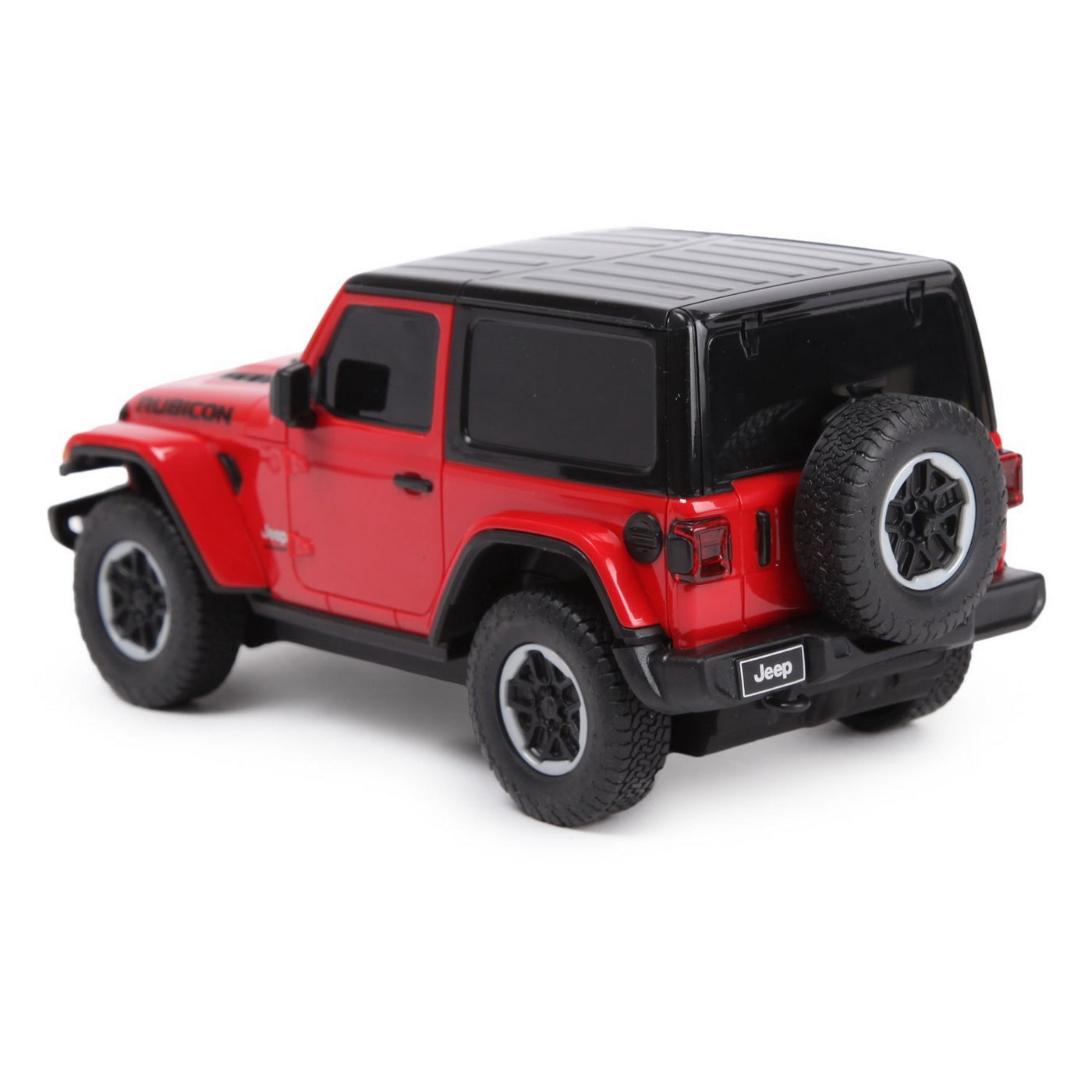 Masina cu telecomanda jeep wrangler jl rosu scara 1 la 24