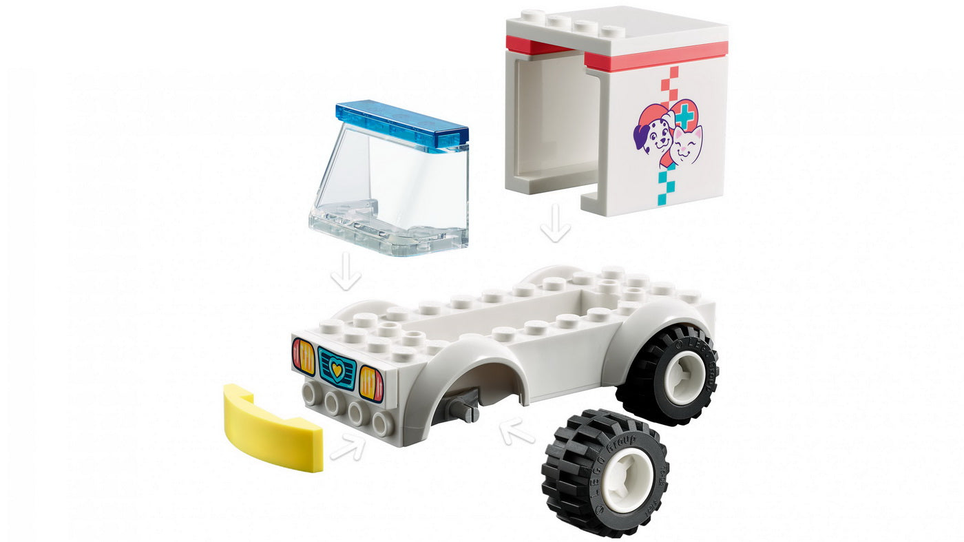 Lego friends ambulanta clinicii animalutelor 41694