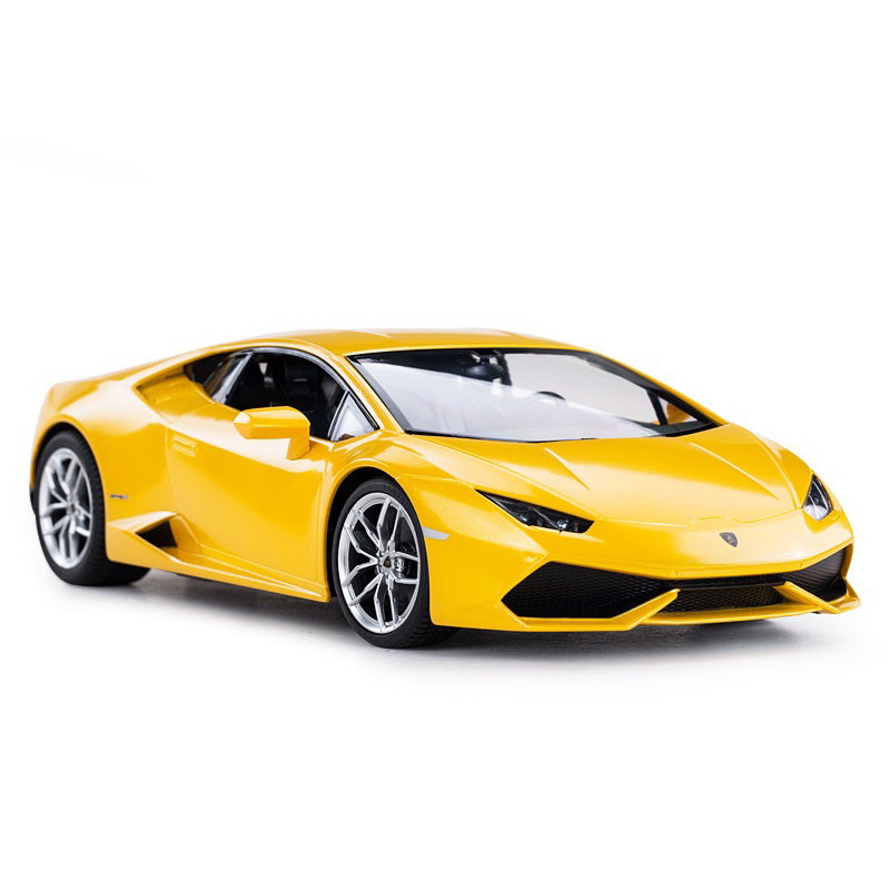 Masina cu telecomanda lamborghini lp610-4 galbena scara 1 la 14