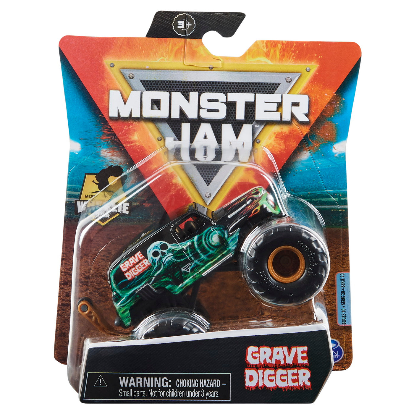 Monster jam masinuta metalica grave digger negru scara 1 la 64