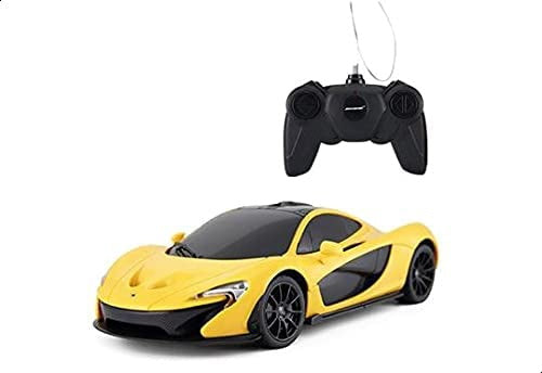 Masina cu telecomanda mclaren p1  galben scara 1 la 24