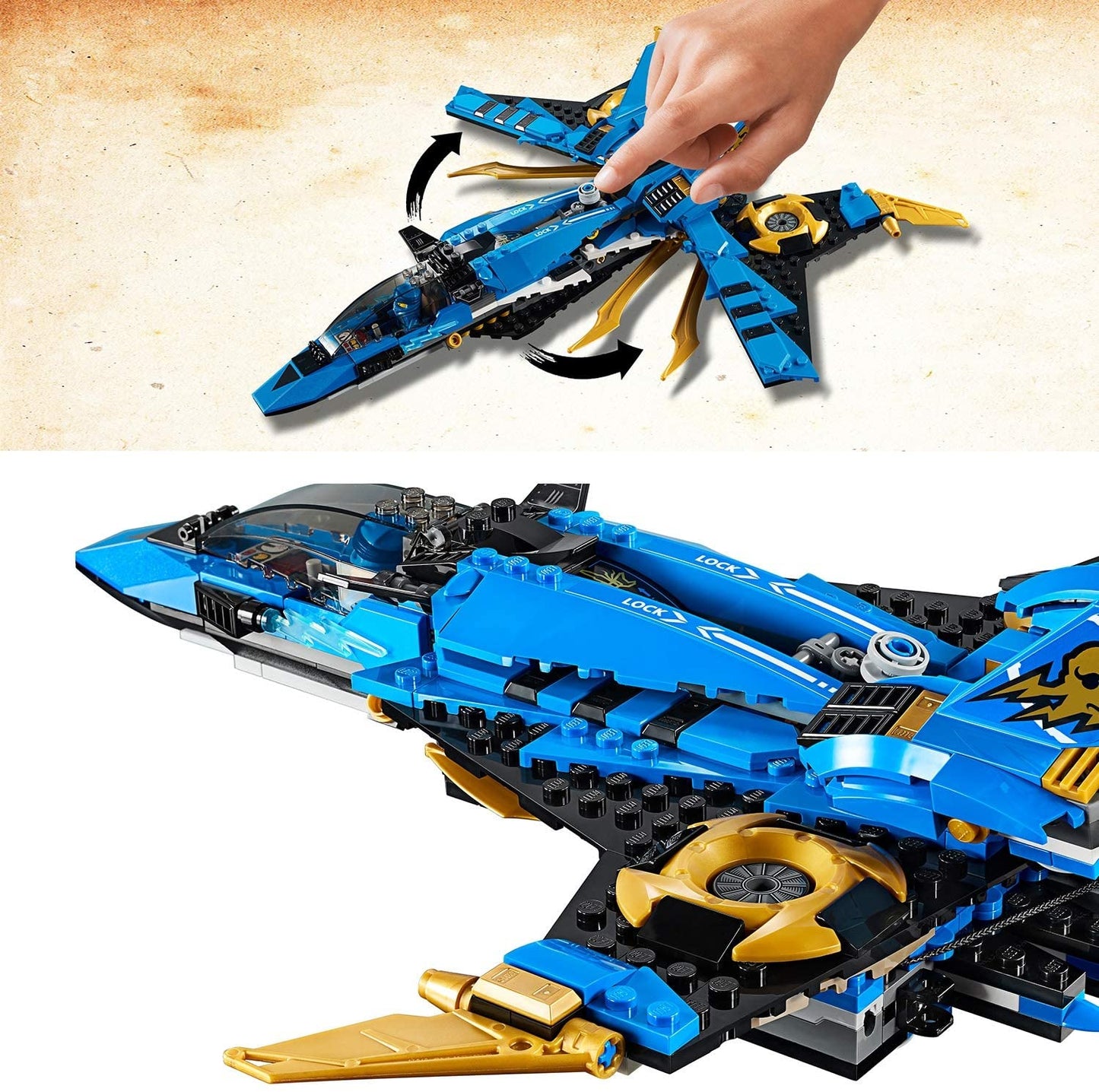 Lego avionul de lupta al lui jay