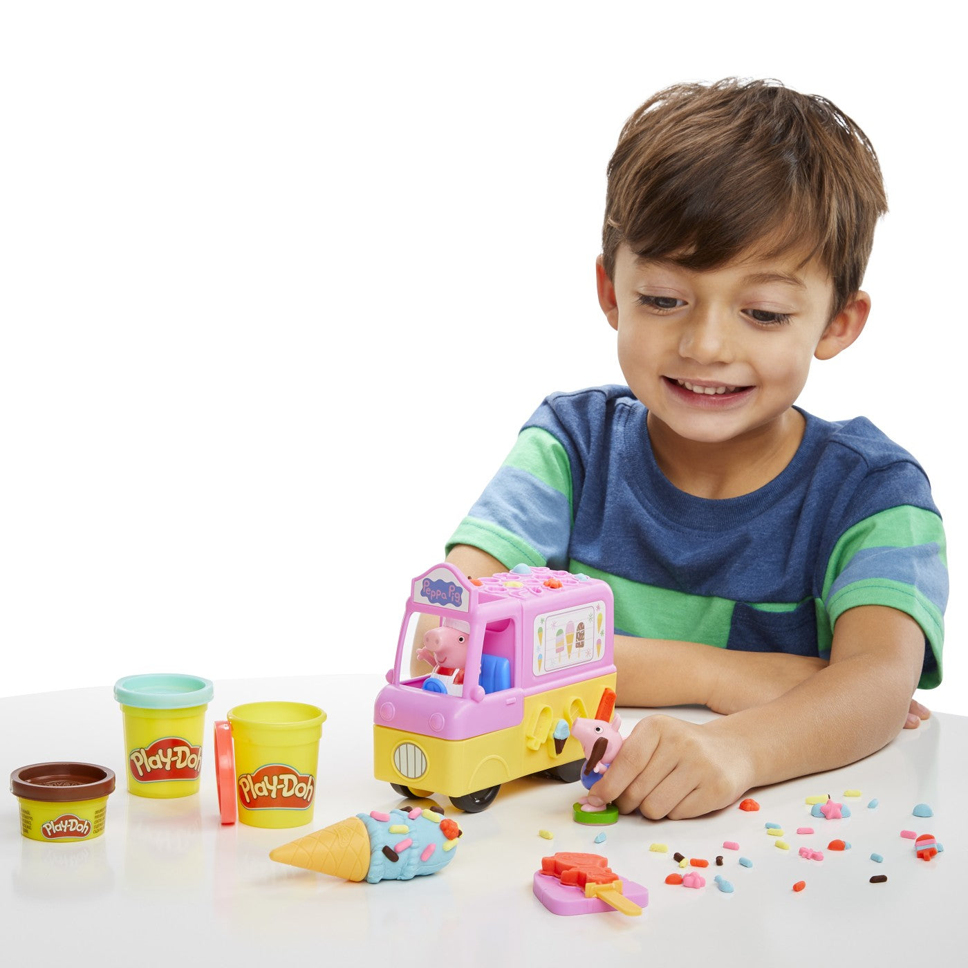 Play doh peppa pig si masina de inghetata