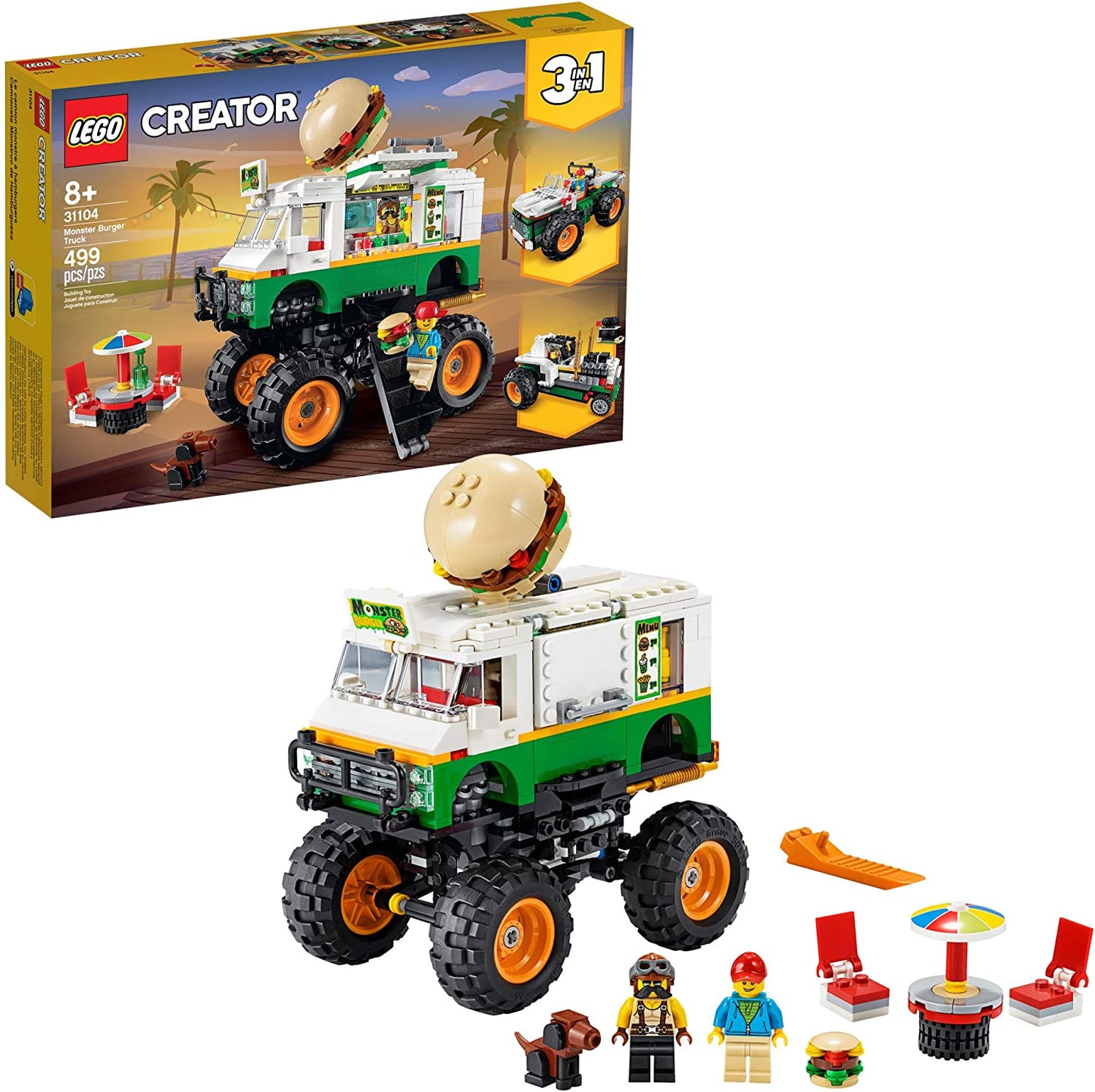 Lego creator 3 in 1 camion gigant cu burger