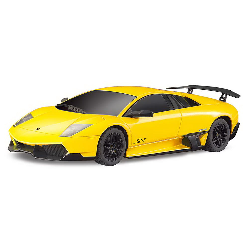 Masina cu telecomanda lamborghini murcielago lp670 galben cu scara 1 la 24