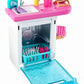 Set mobilier barbie bucatarie cu vesela