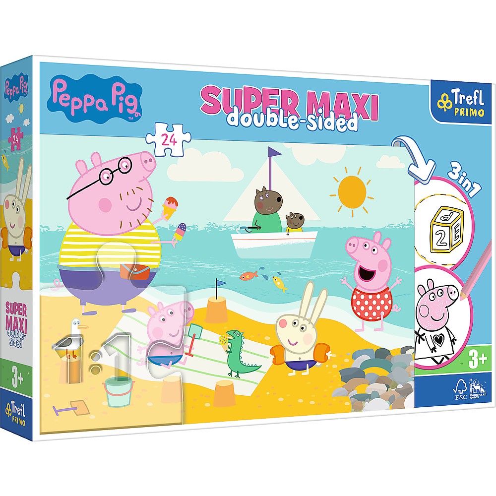 Puzzle trefl primo  24 super maxi disney peppa pig