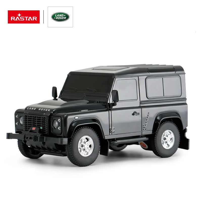 Masina cu telecomanda land rover defender negru cu scara 1 la 24