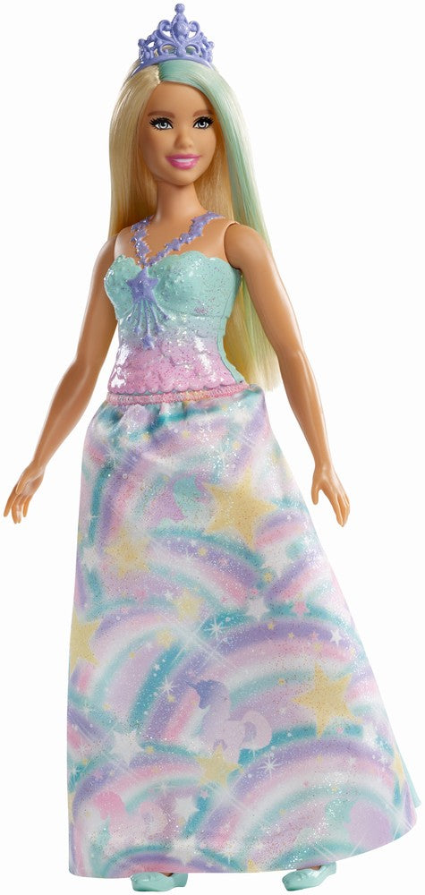 Papusa barbie dreamtopia printese cu suvita verde