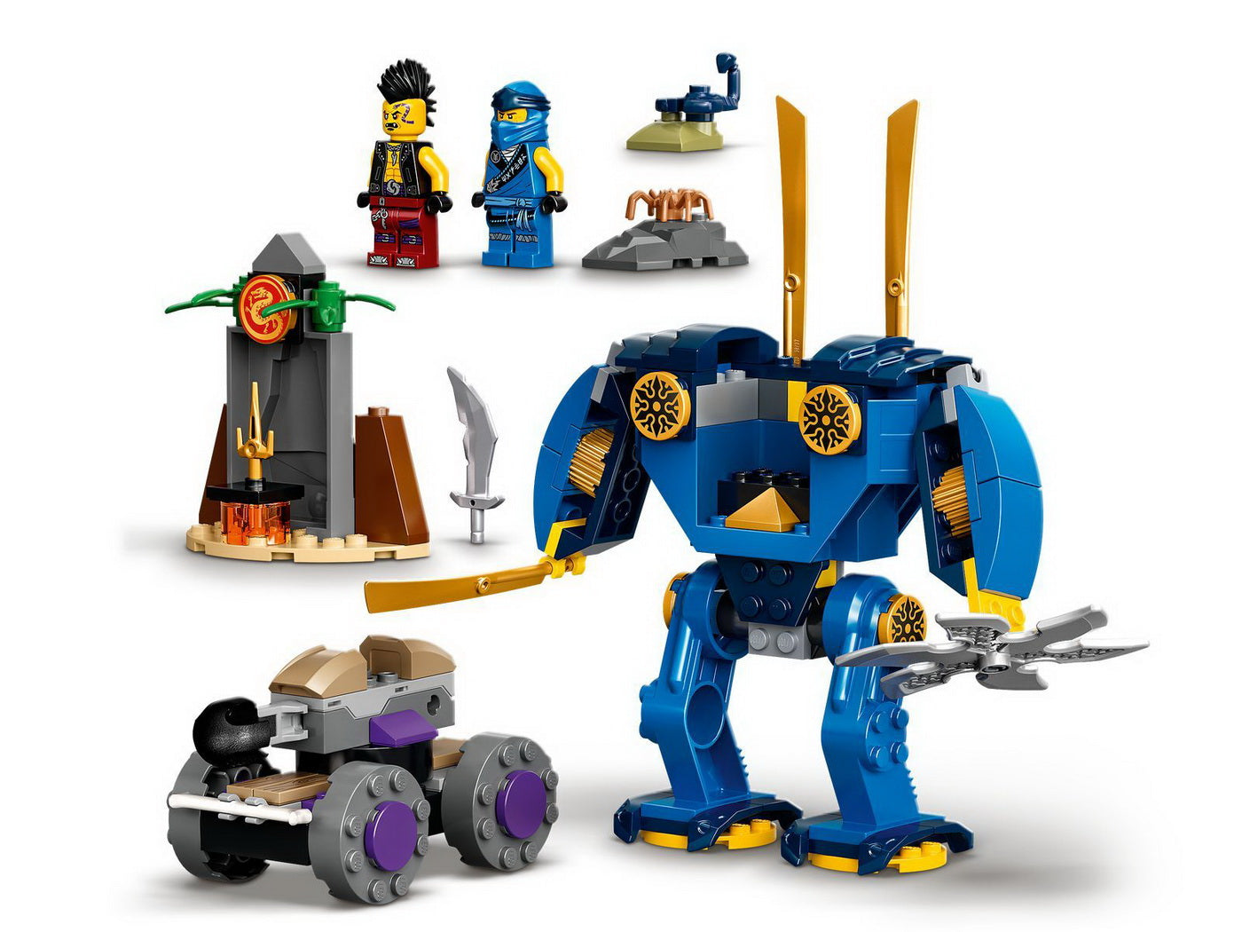 Lego ninjago robotul electro al lui jay 71740