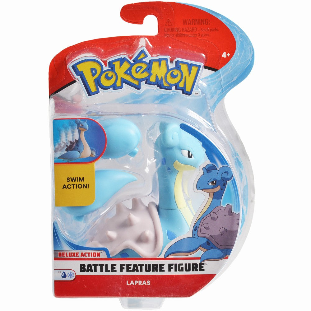 Pokemon figurina lapras mereu in miscare