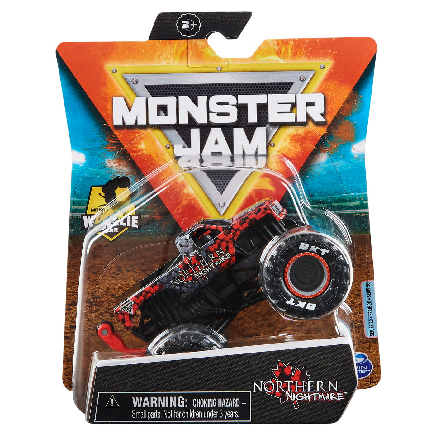 Monster jam masinuta metalica northern nightmare scara 1 la 64