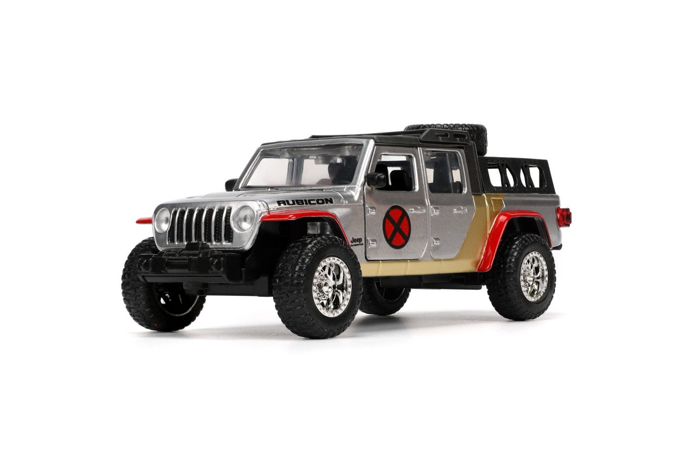 Jada marvel set masinuta metalica jeep gladiator scara 1:32 si figurina din metal colossus