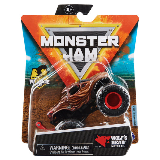 Monster jam masinuta metalica wolf head scara 1 la 64