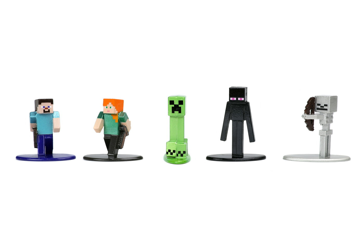 Set 20 figurine metalice minecraft 4 cm