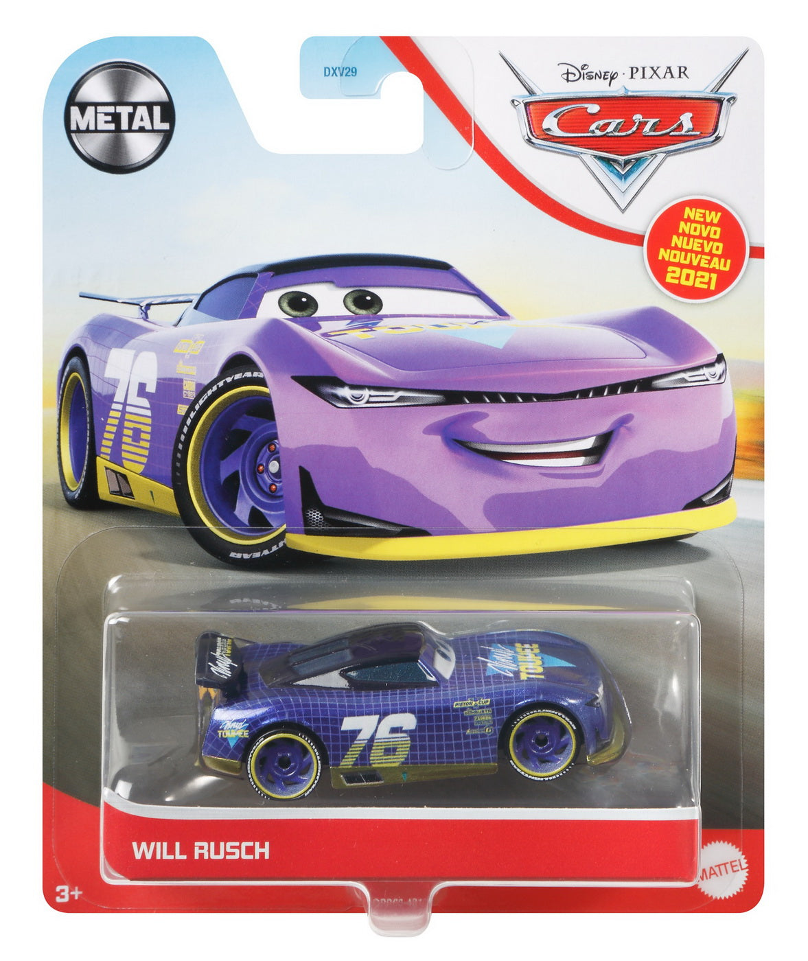 Masinuta metalica cars3 personajul will rusch