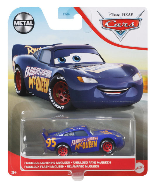 Masinuta metalica cars3 personajul fulger mcqueen albastru