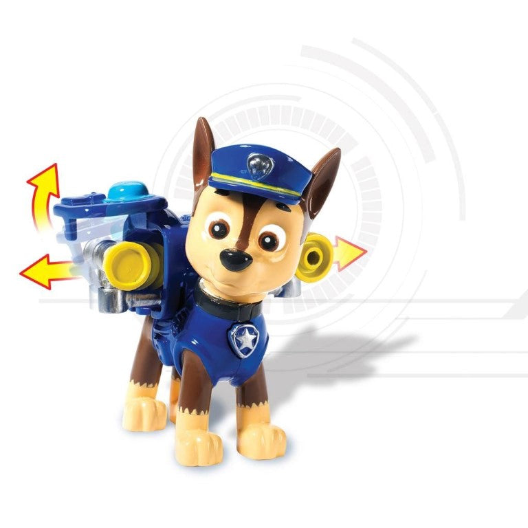 Figurina si insigna paw patrol chase politist 6.3 cm