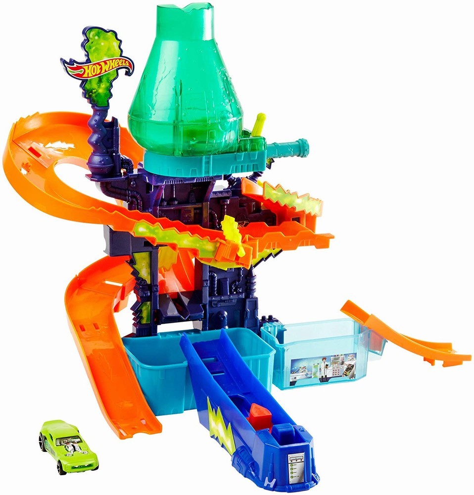 Hot wheels playset culori schimbatoare laboratorul stiintific