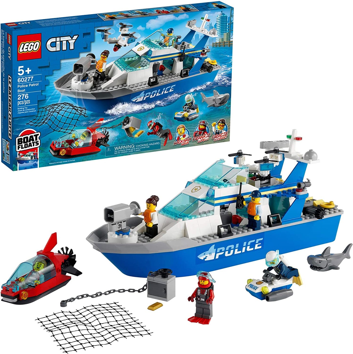 Lego city  nava de patrulare a politiei 60277