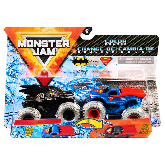 Monster jam set 2 masinute batman si superman color change