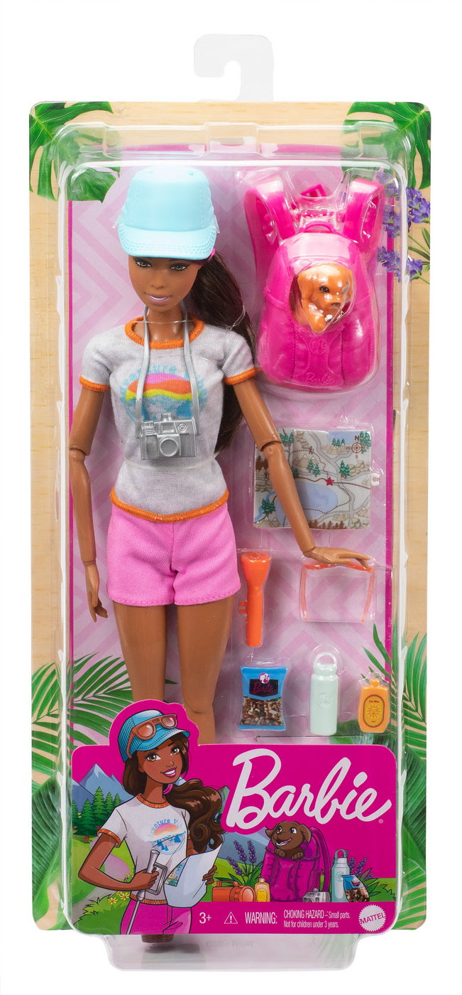 Barbie set de joaca in drumetie papusa cu accesorii