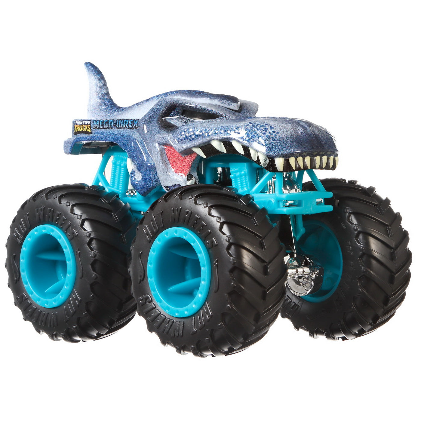 Monster truck set 2 masini scara 1 la 64 motosaurus si mega wrex