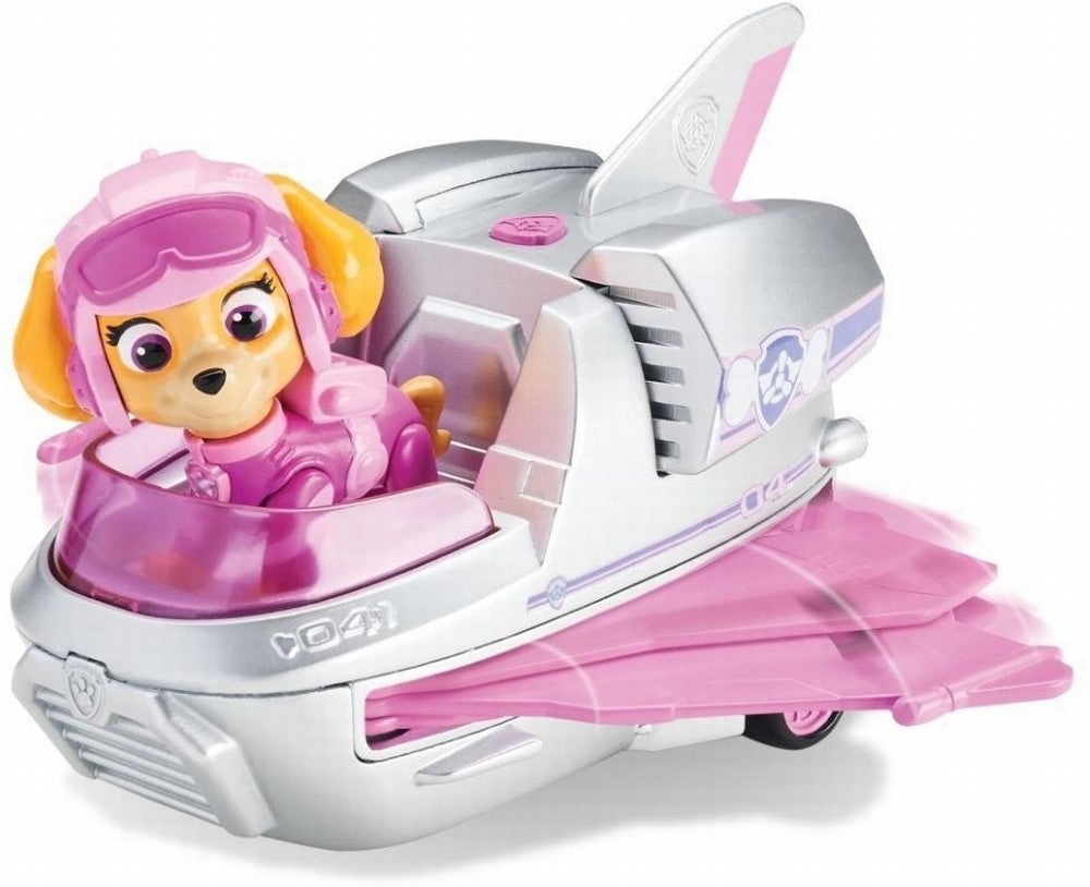 Figurina cu autovehicul paw patrol elicopterul lui skye