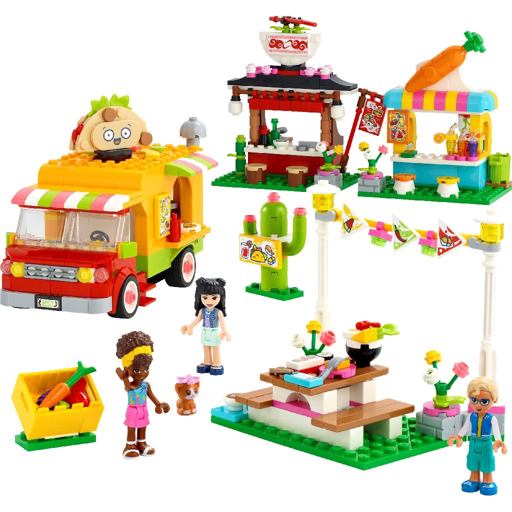 Lego friends piata cu mancare stradala 41701