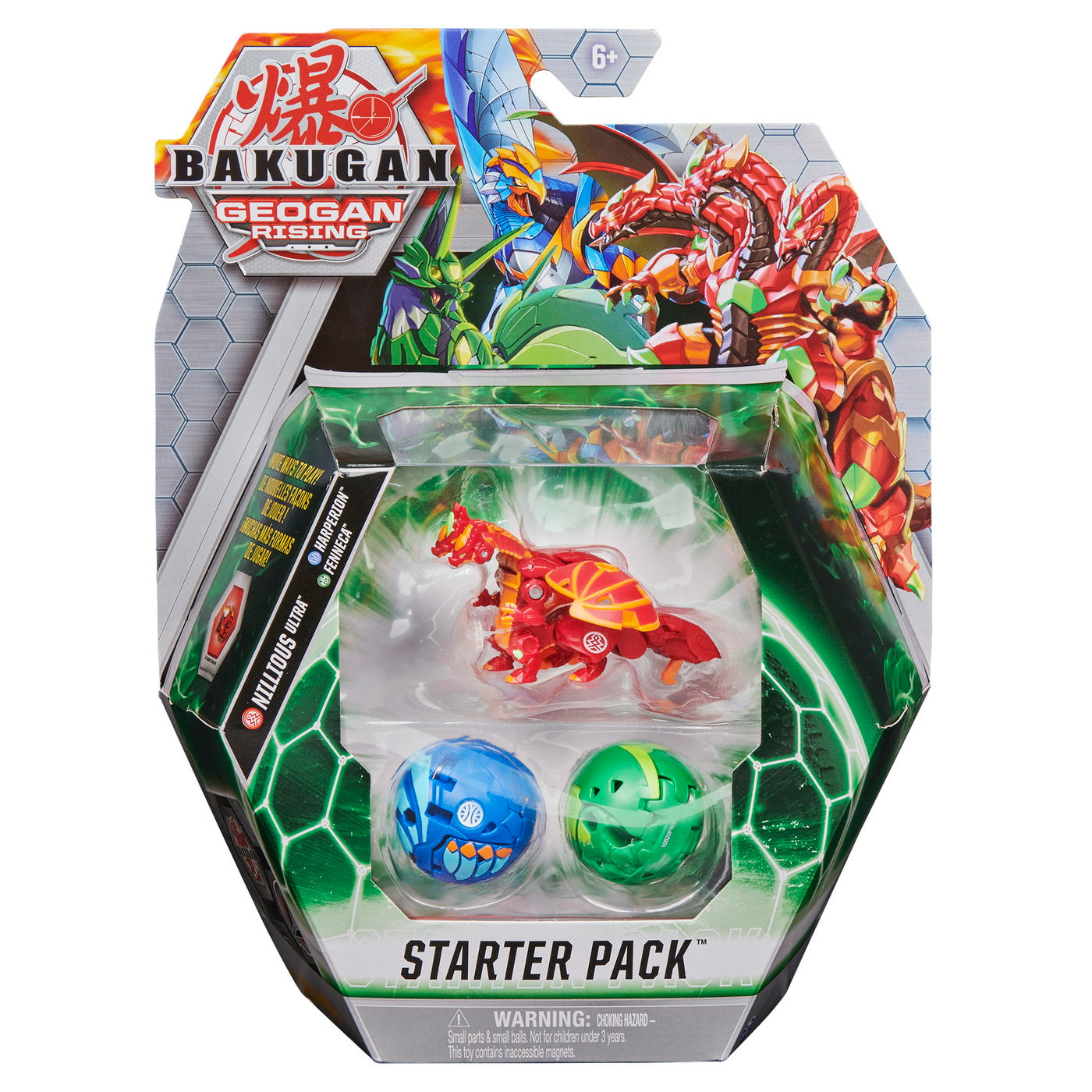 Bakugan s3 pachet starter nillious ultra, harperion si fenneca