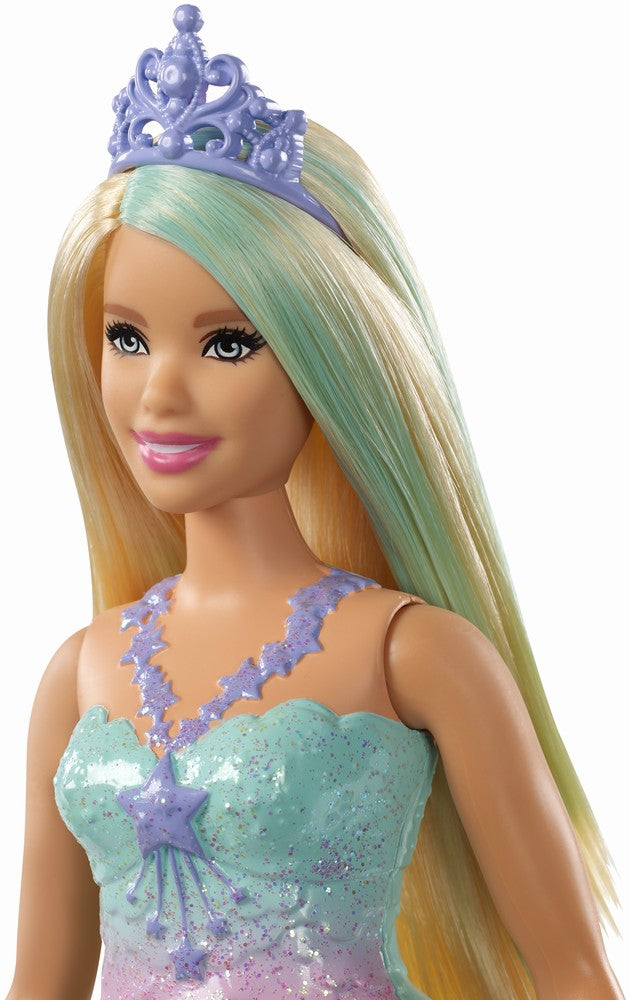 Papusa barbie dreamtopia printese cu suvita verde