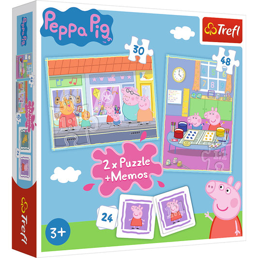 Puzzle trefl 2in1 memo peppa pig